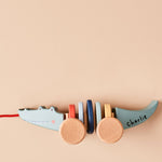 Personalised Just Bee Kids Wooden Crocodile Pull Along Toy FSC®