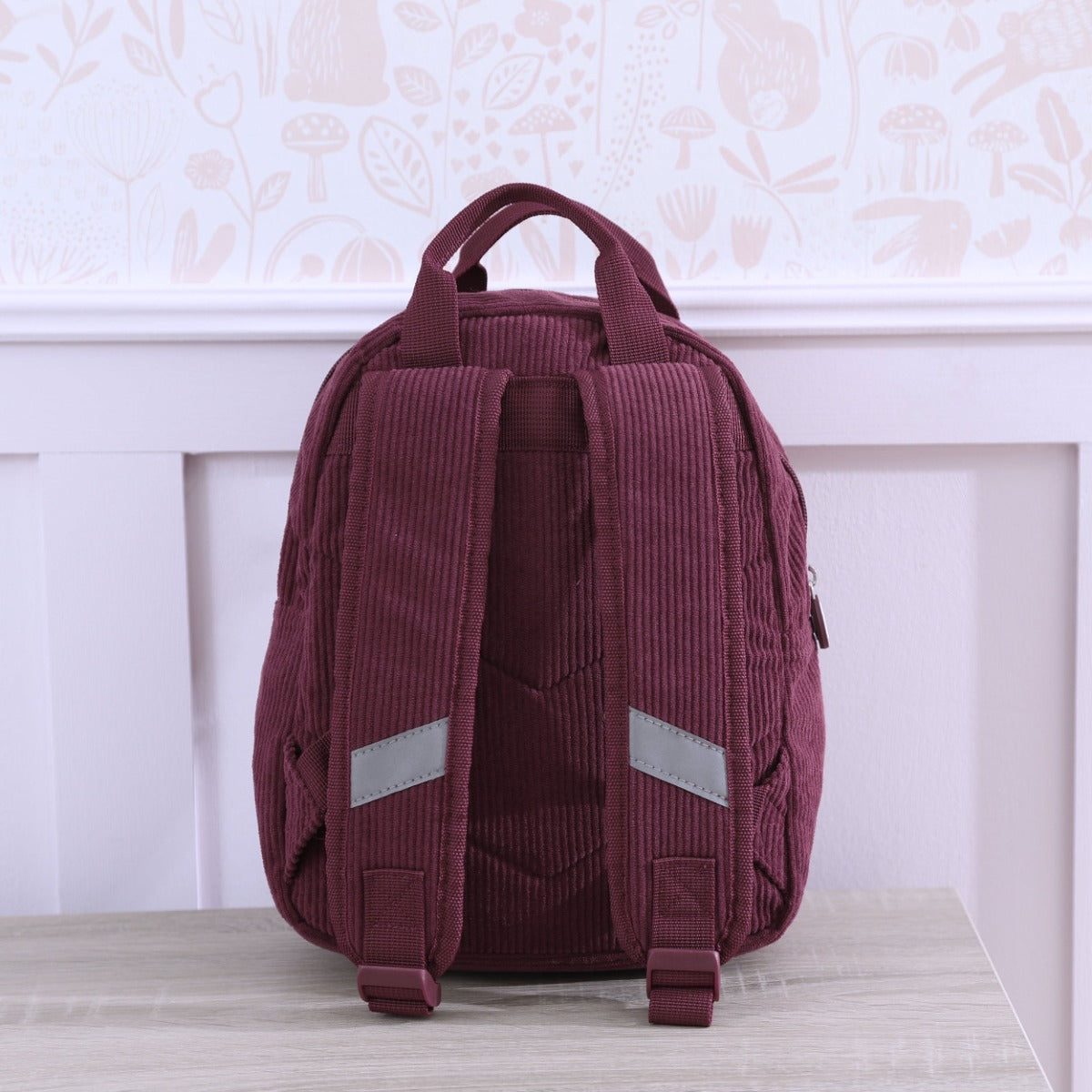 Personalised Bows Frill Seekers Berry Cord Mini Backpack