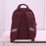 Personalised Floral Wreath Berry Cord Mini Backpack
