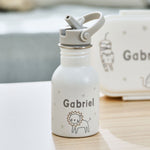 Personalised Big Cats Neutral Water Bottle 