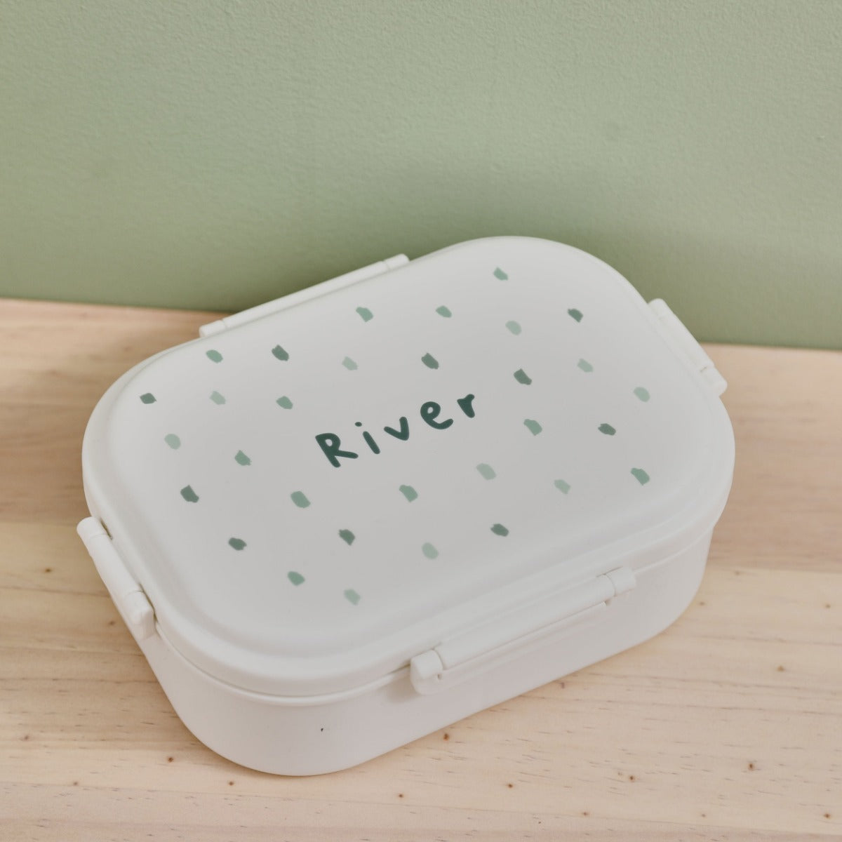 Personalised Sage Spot Lunchbox