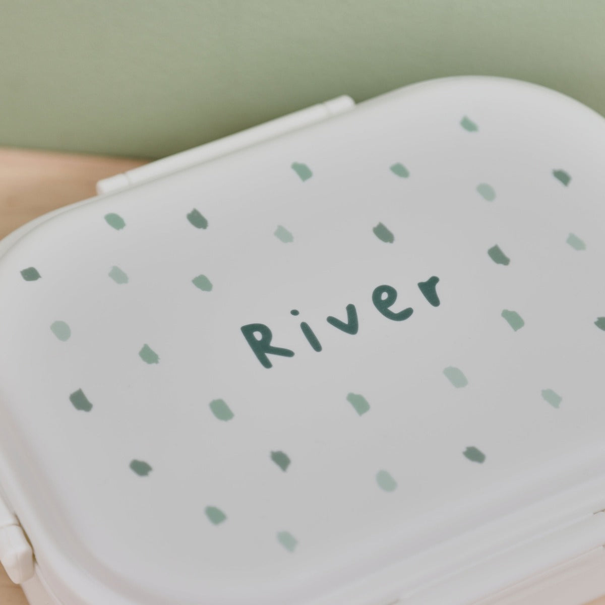 Personalised Sage Spot Lunchbox