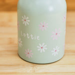 Personalised Sage Daisy Water Bottle 