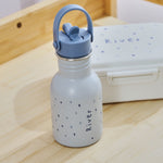 Personalised Blue Spot Water Bottle 