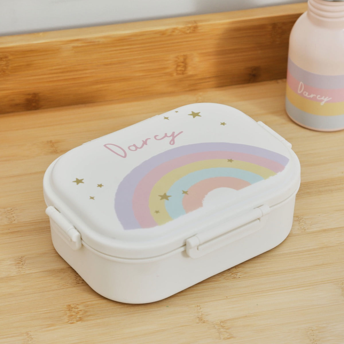 Personalised Rainbow Lunch Box 