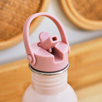 Personalised Pink Floral Safari Water Bottle 