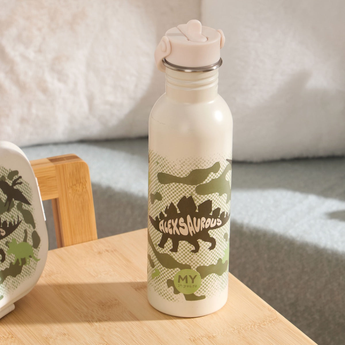 My Kids Personalised Dino Camo Large Bottle