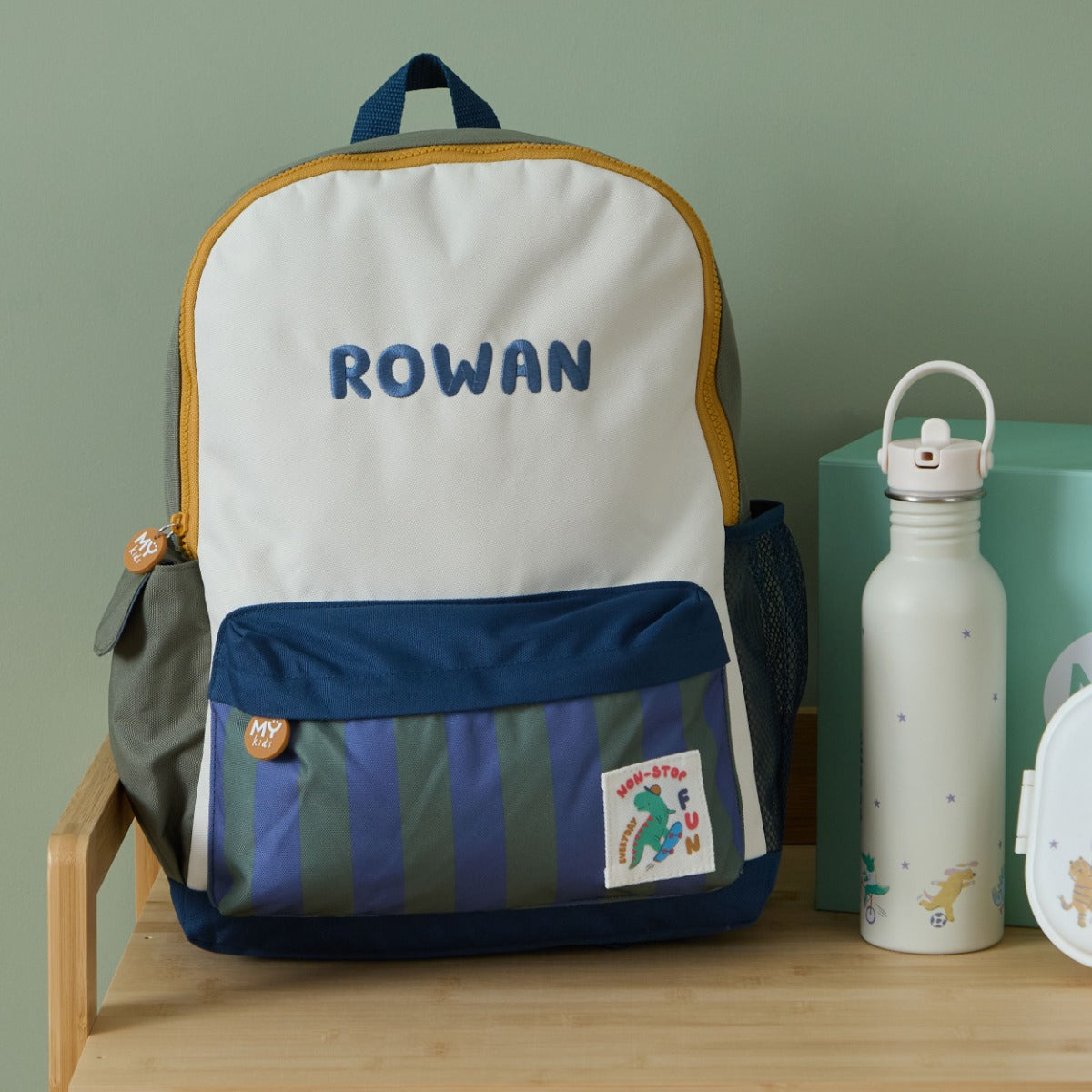 Personalised Busy Being Boys Big Backpack