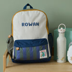 Personalised Busy Being Boys Big Backpack