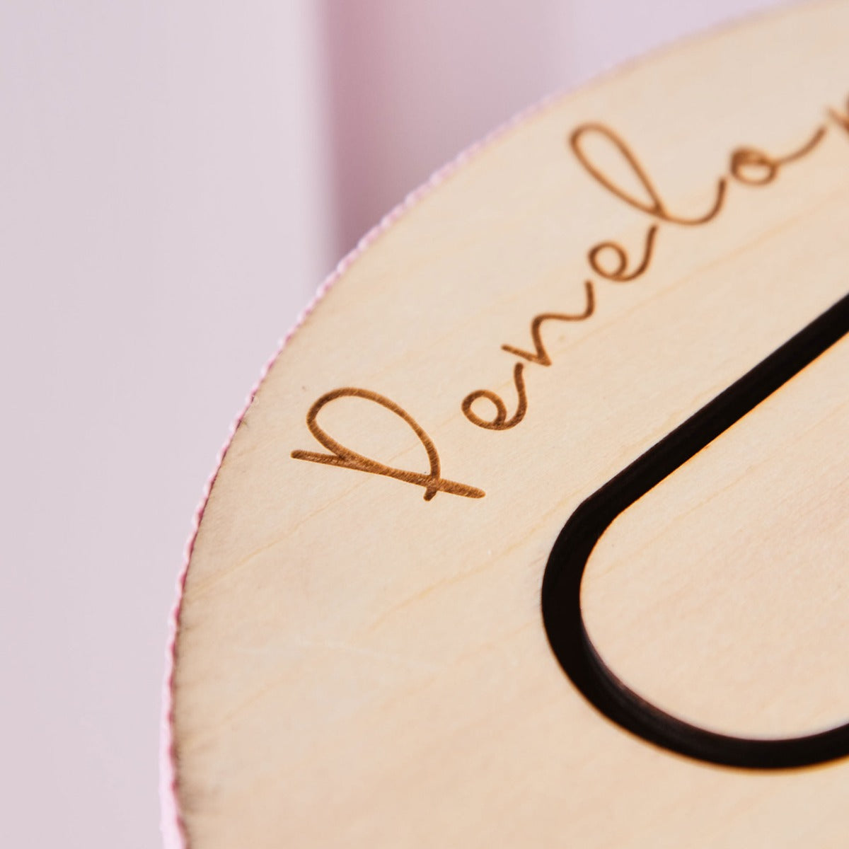 Personalised Pink Wooden Bunny Drum FSC®