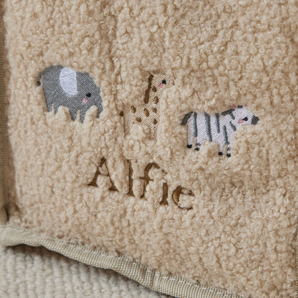 Personalised Born To Be Loved Caramel Borg Nappy Caddy