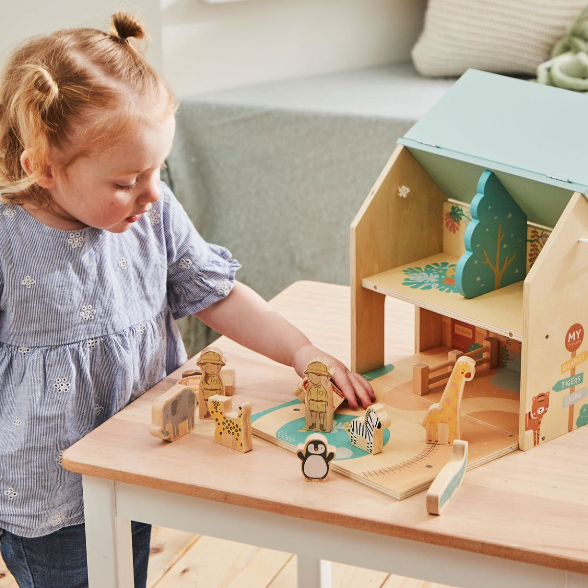 Personalised Table Top Zoo Toy FSC®