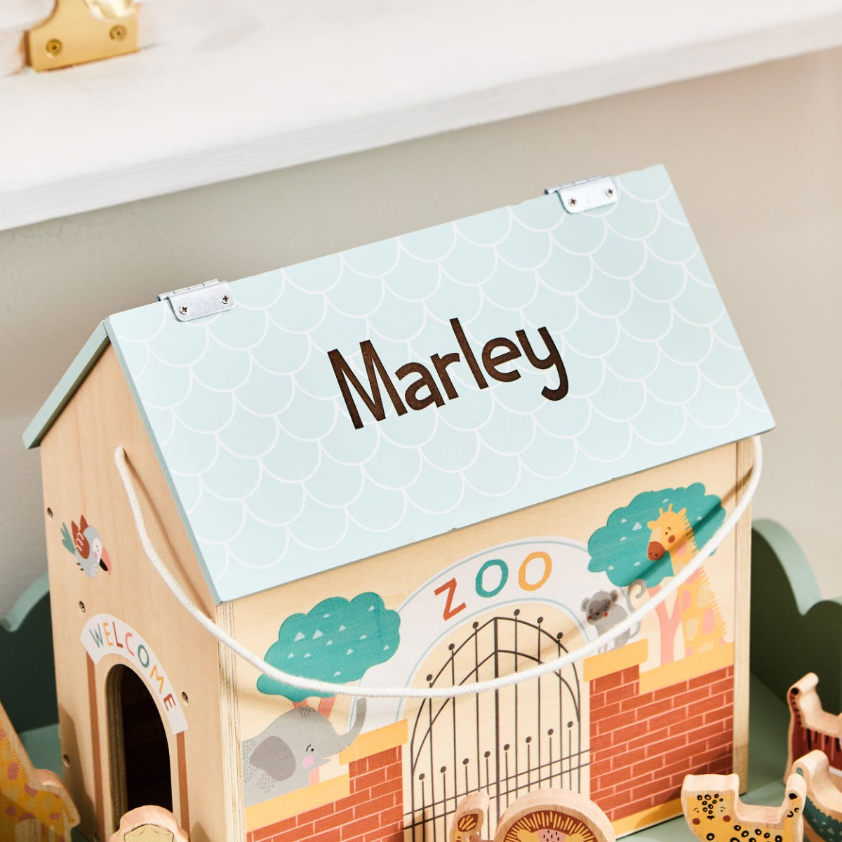 Personalised Table Top Zoo Toy FSC®