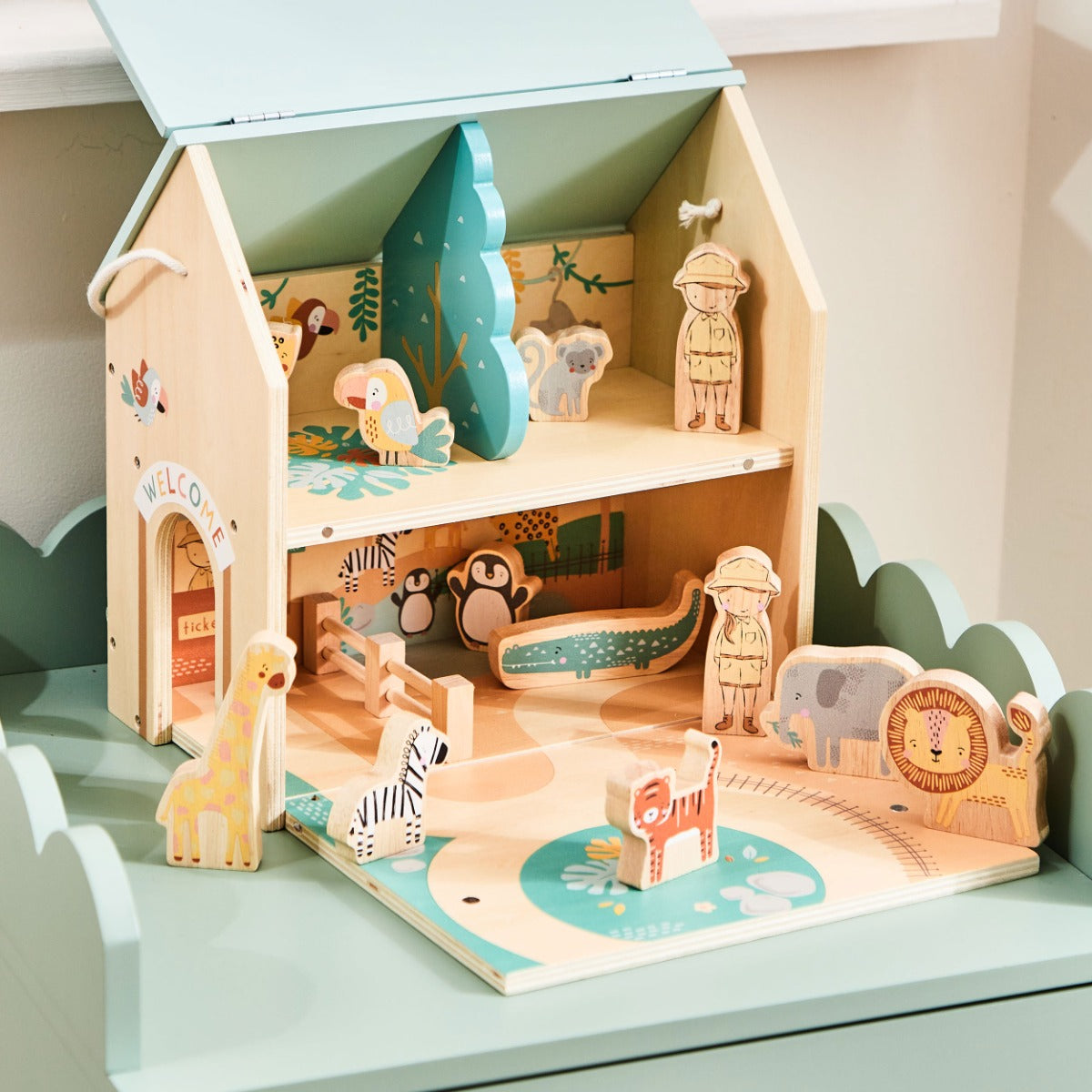 Personalised Table Top Zoo Toy FSC®