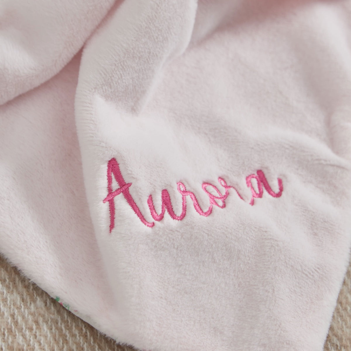 Personalised Pale Pink Bunny Comforter 