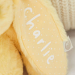 Personalised Sunshine Yellow Bunny Soft Toy