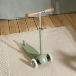 Personalised Olive Eco Banwood Three-Wheel Scooter
