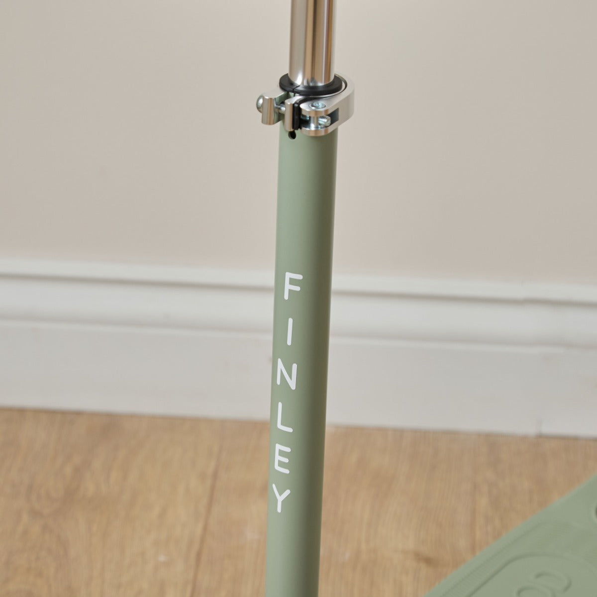 Personalised Olive Eco Banwood Three-Wheel Scooter
