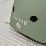 Personalised Olive Eco Banwood Helmet