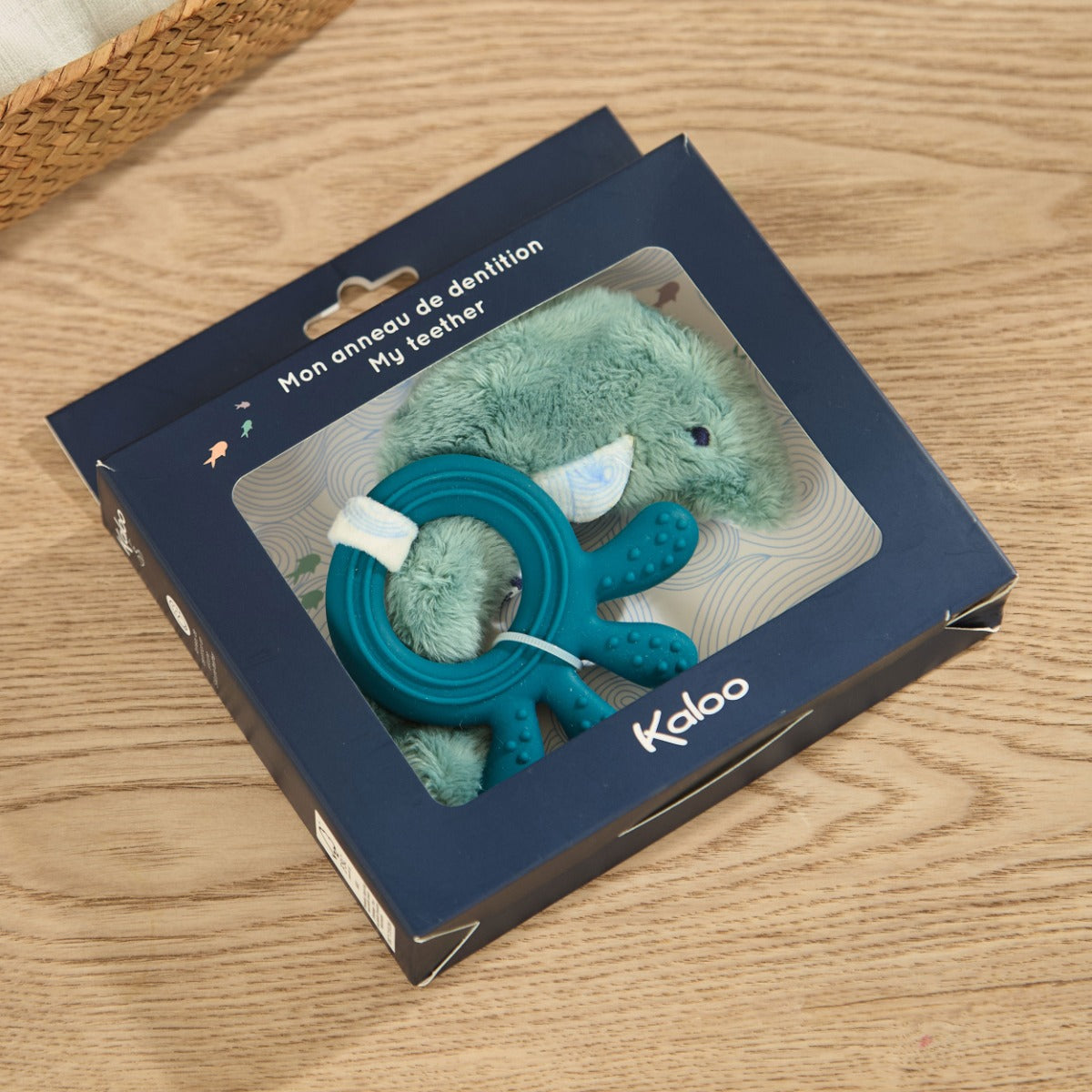Personalised Kaloo Dolphin Silicone Baby Teether 