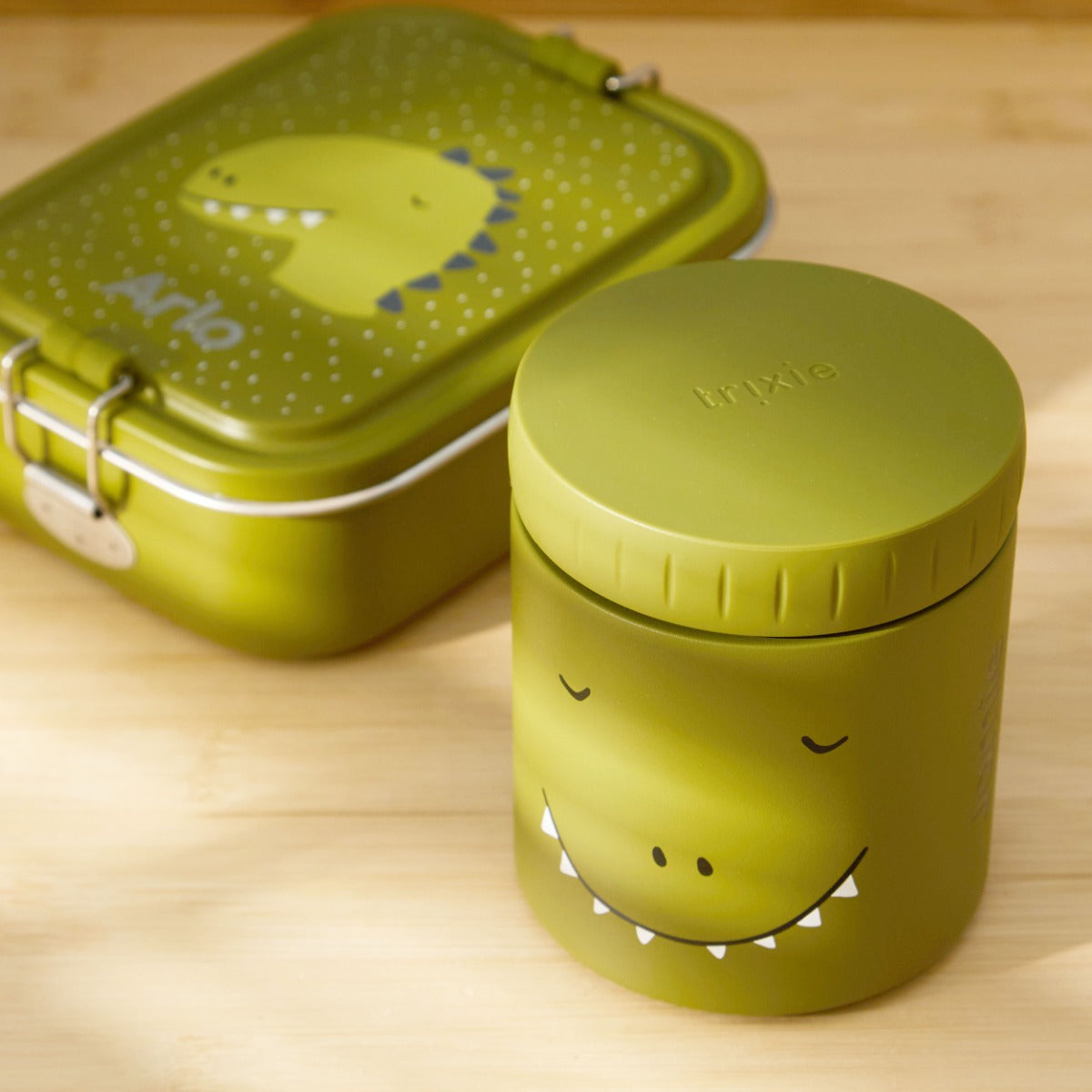 Personalised Trixie Mr Dino Insulated Food Jar 