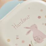 Personalised Bunny Print Mushie Lunchbox