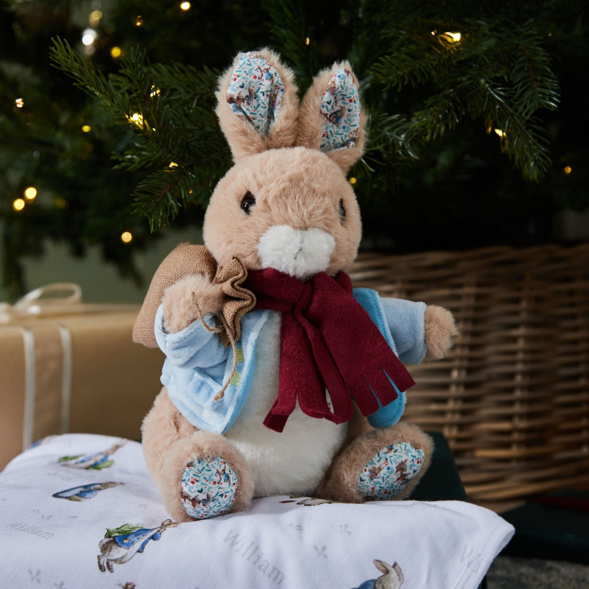 Enesco Personalised Large Peter Rabbit™ Christmas Plush