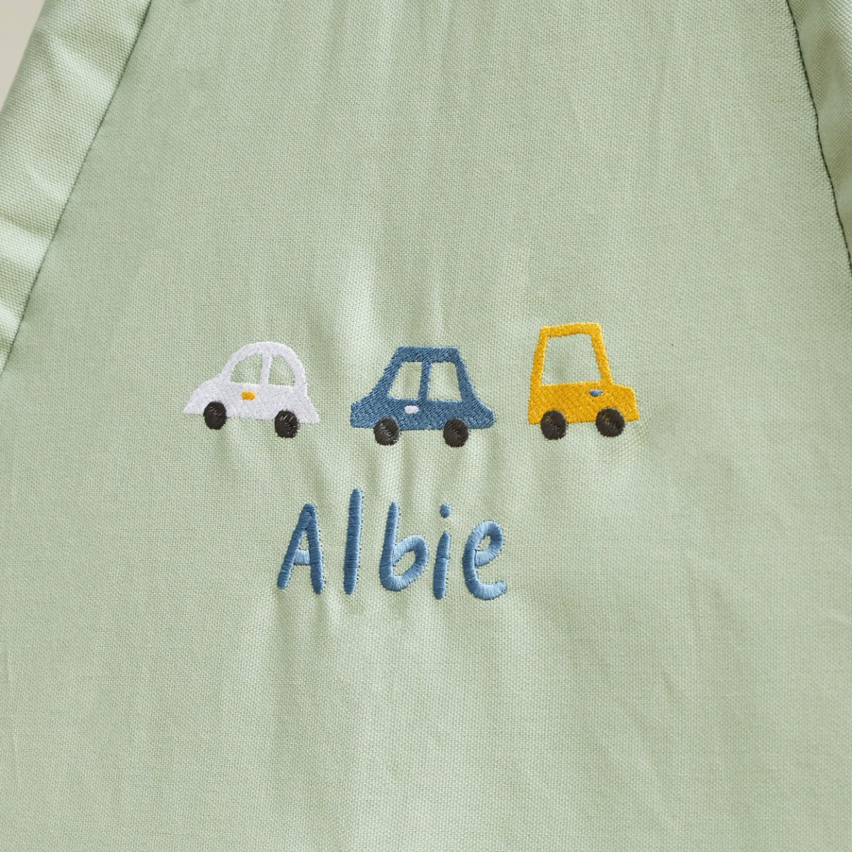 Personalised Kids Concept Car Embroidered Green Tent