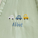 Personalised Kids Concept Car Embroidered Green Tent