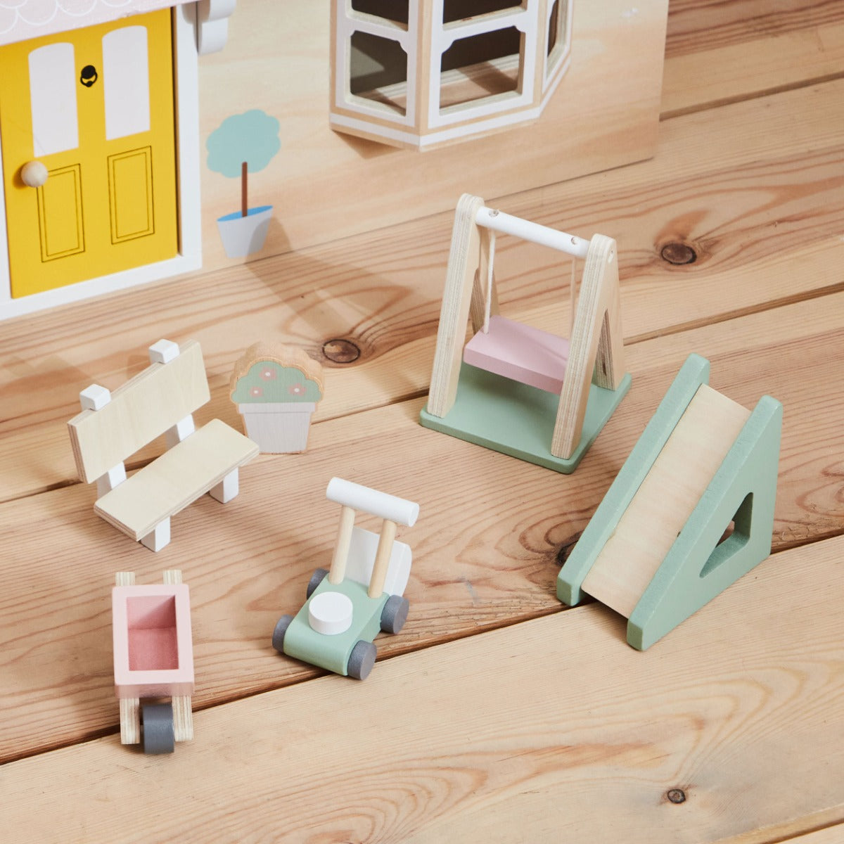 Dolls House Furniture & People Set