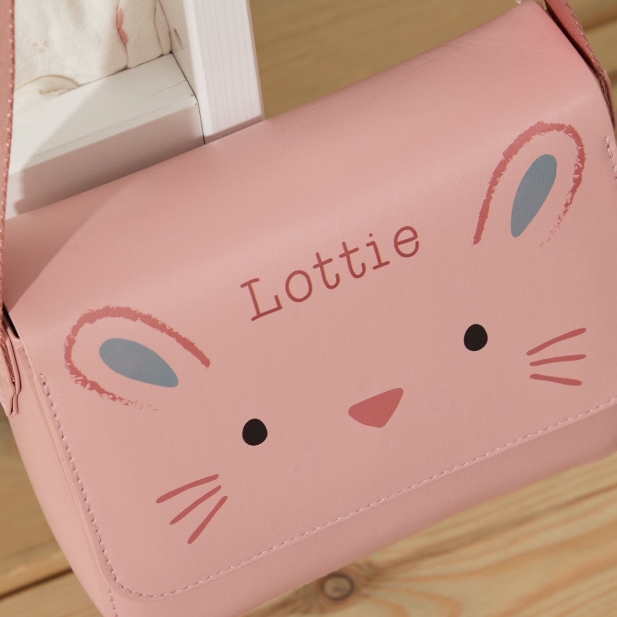 Personalised Bunny Pink Handbag