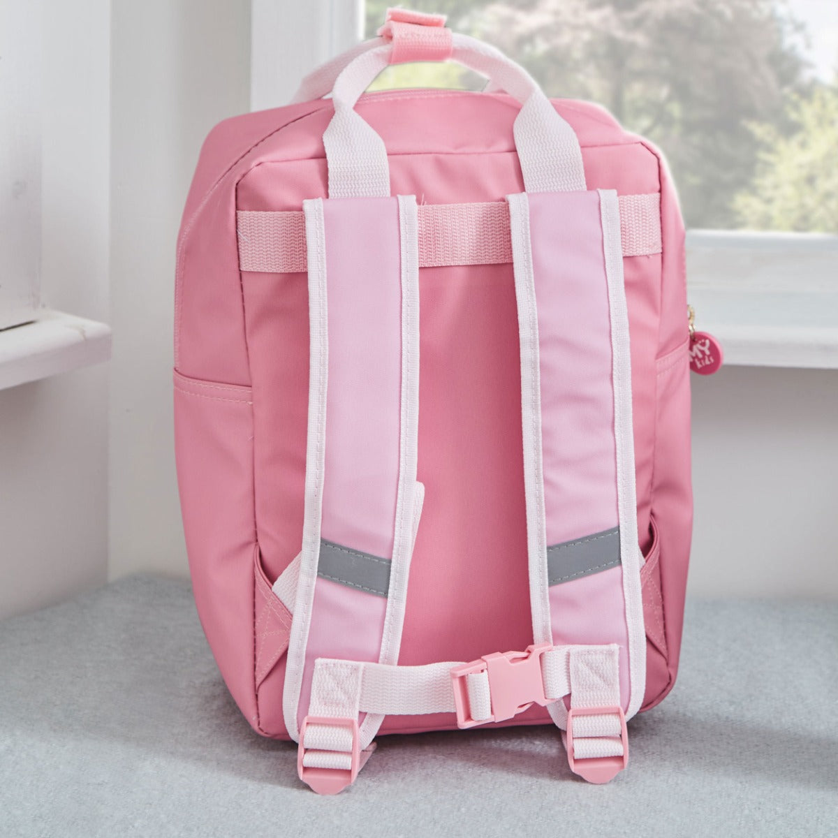 My Kids Personalised Cherries Medium Pink Backpack