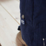 Personalised London Navy Cord Mini Backpack