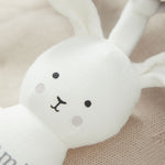 Personalised Jabadabado White Musical Bunny Pull Toy