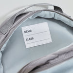 Personalised Pink Font Large Grey Quilted Backpack