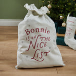 Personalised 'Nice List' Gift Sack
