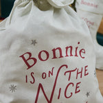 Personalised 'Nice List' Gift Sack