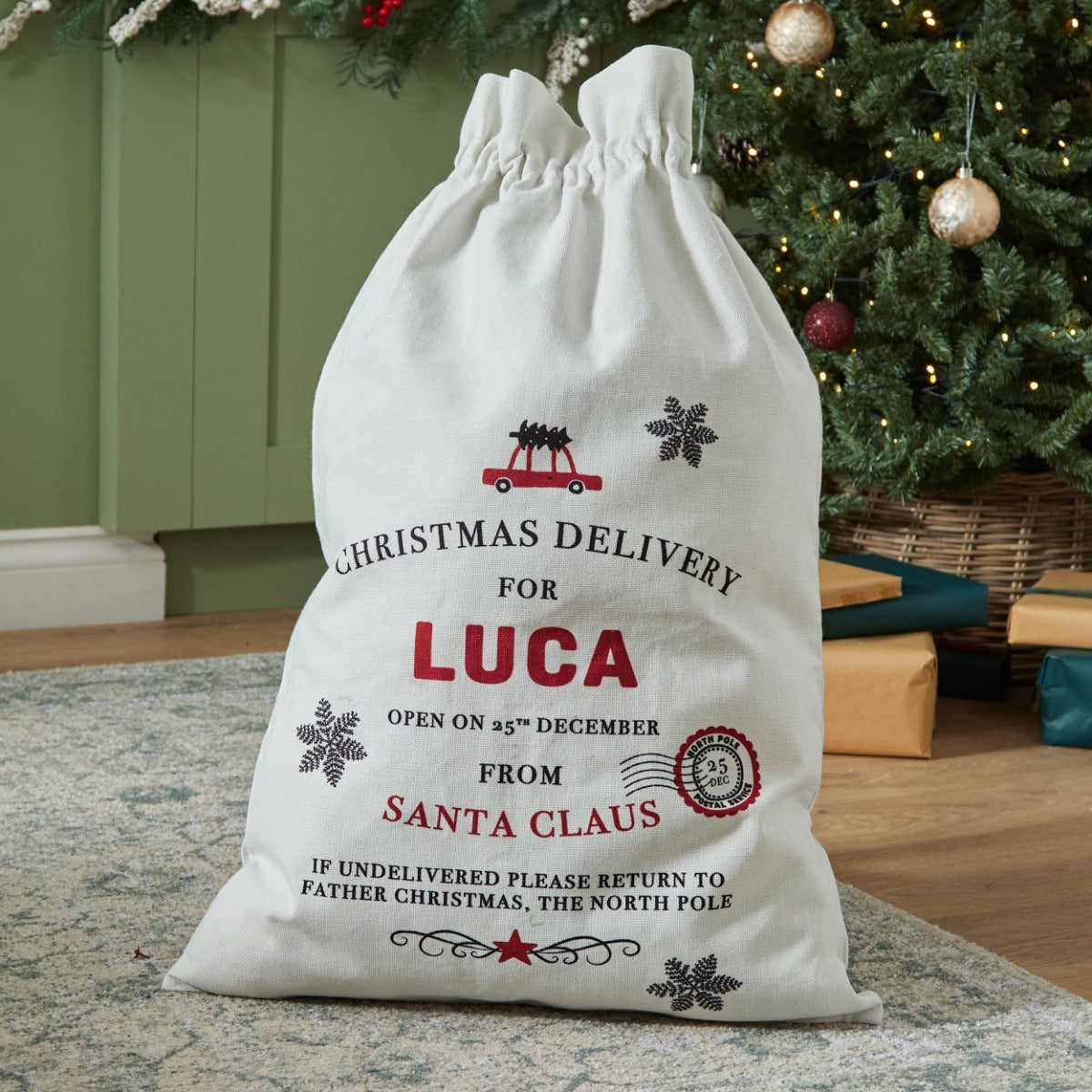 Personalised Christmas Delivery Gift Sack
