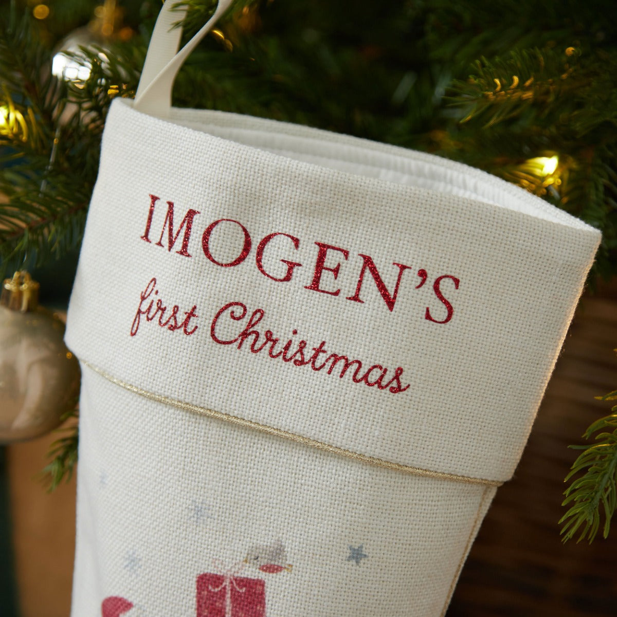 Personalised First Christmas Small Stocking