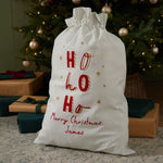 Personalised Ho Ho Ho Christmas Sack