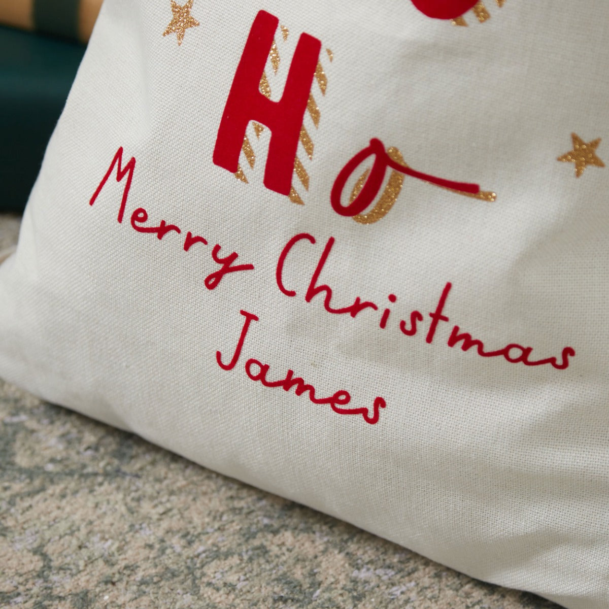 Personalised Ho Ho Ho Christmas Sack