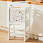 Personalised Woodland Wonder Wooden Toddler Tower Stool FSC®