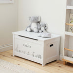 Personalised Cuddle Club White Wooden Toy Box FSC®