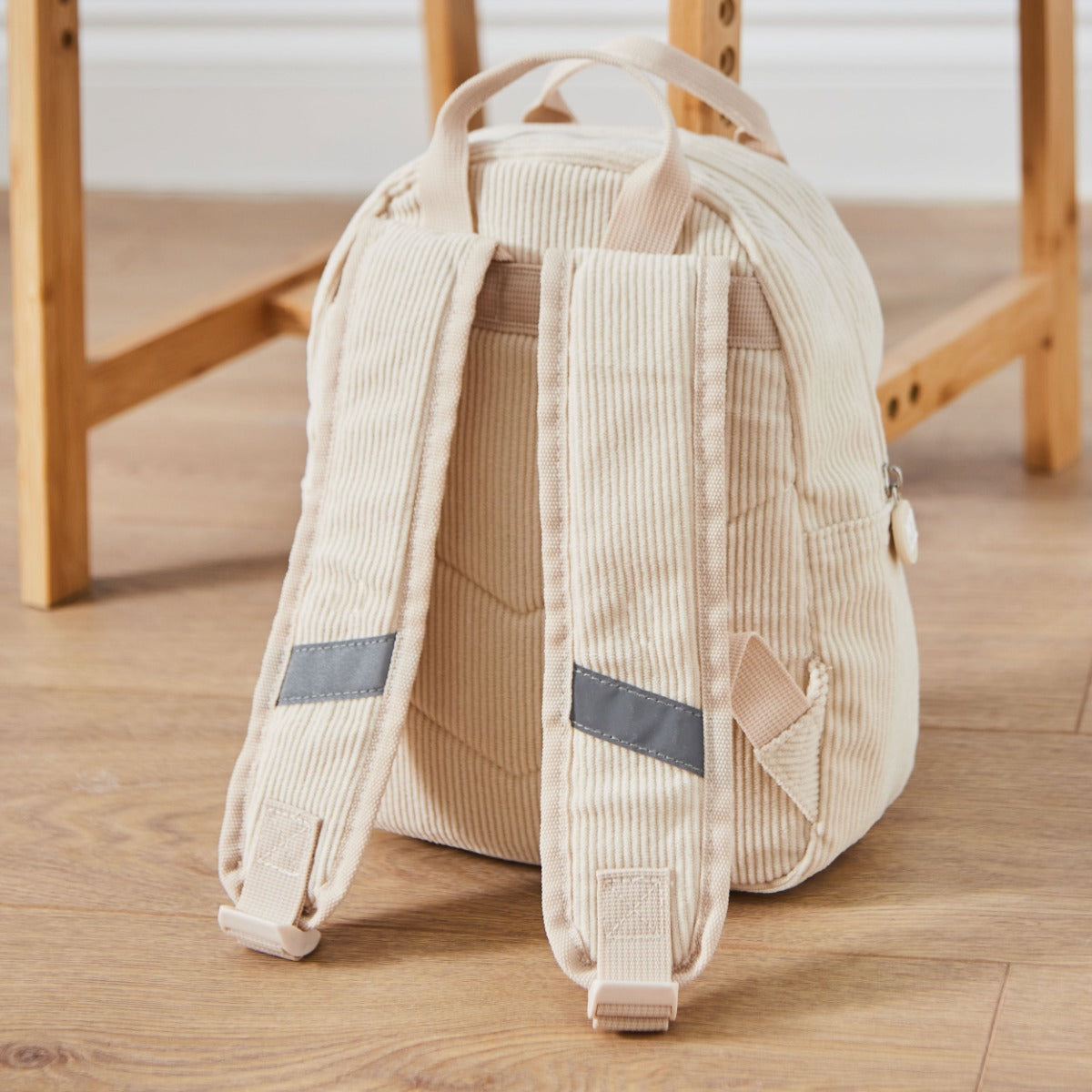 Personalised Ecru Cord Cuddle Club Mini Backpack 