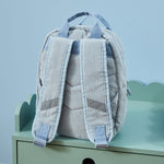 Personalised Blue Cord Dino Mini Backpack