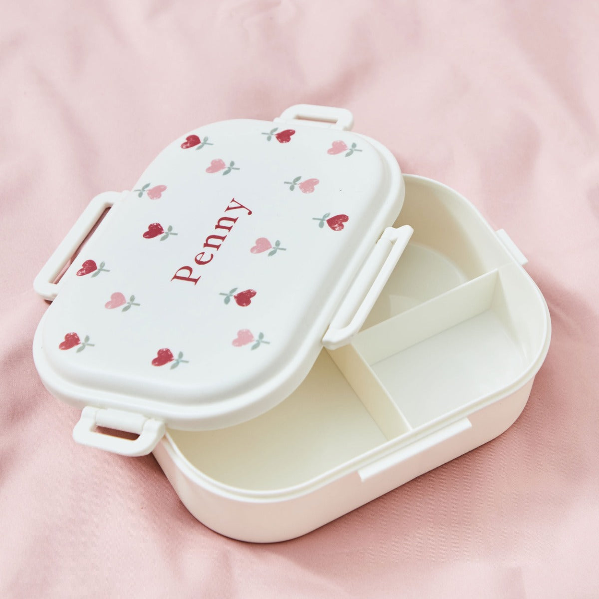 Personalised Heart Flower Lunch Box 