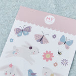 Bunny Guitar Sticker Sheet