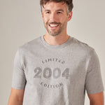 Personalised Men's Grey Limited Edition Birth Year T-Shirt
