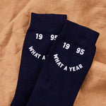 Personalised What a Year Navy Socks