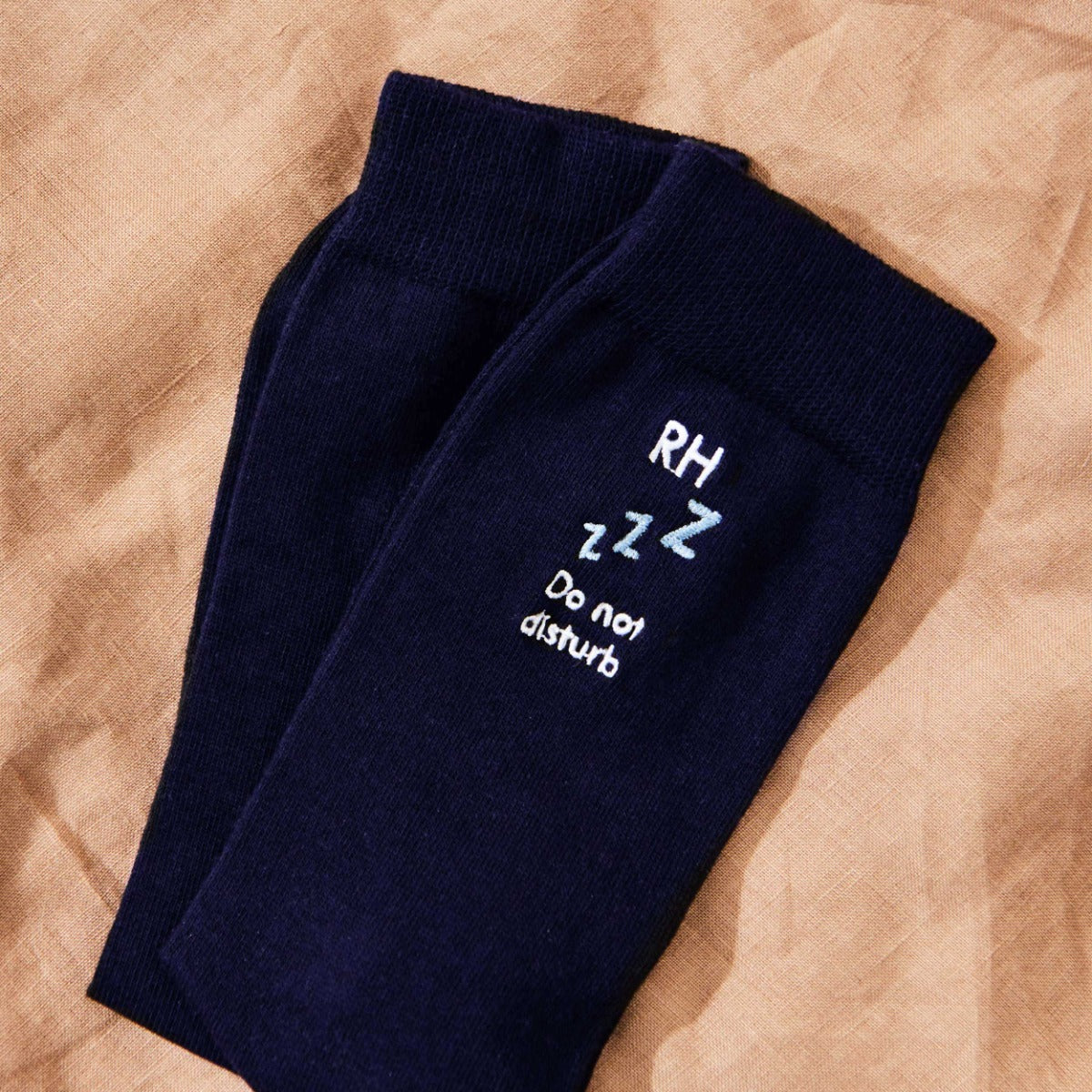 Personalised Sleep Navy Socks